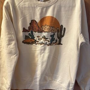Desert Scene Graphic Sweatshirt